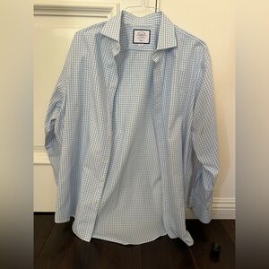 Charles Tyrwhitt Sky Blue Gingham Shirt